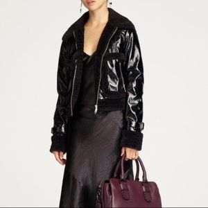 Rebecca minkoff Corinna Patent leather jacket